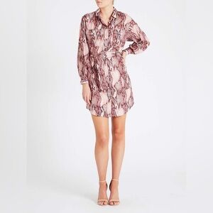 Current/Elliott The Carmel Dress in Peach Whip Python Size 0